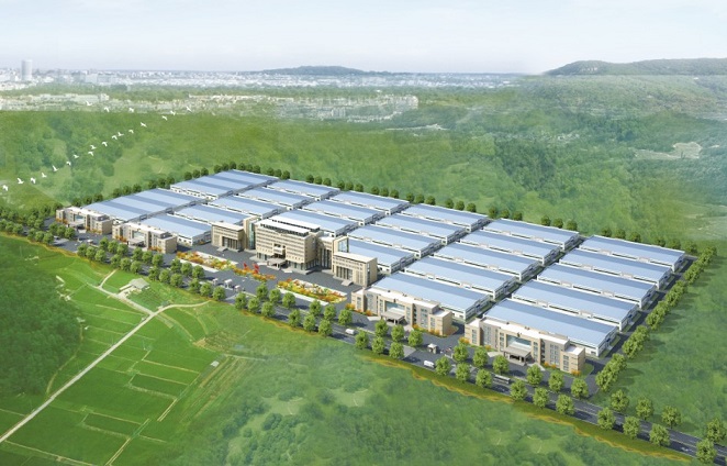 東岳機械加氣塊設(shè)備生產(chǎn)廠房模型